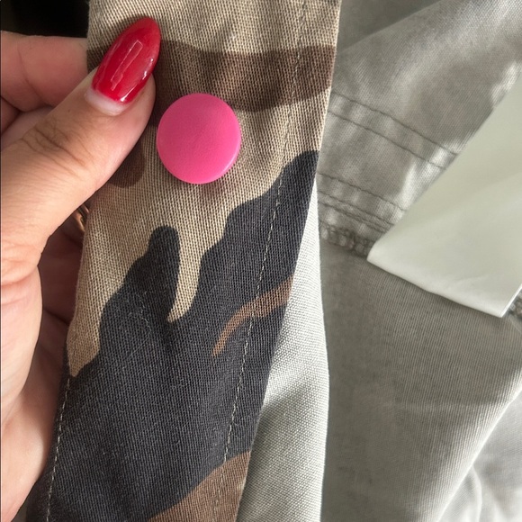 History Repeats Army Jacket size 10 Multi-color pattern, Made in ITALY - Picture 7 of 11